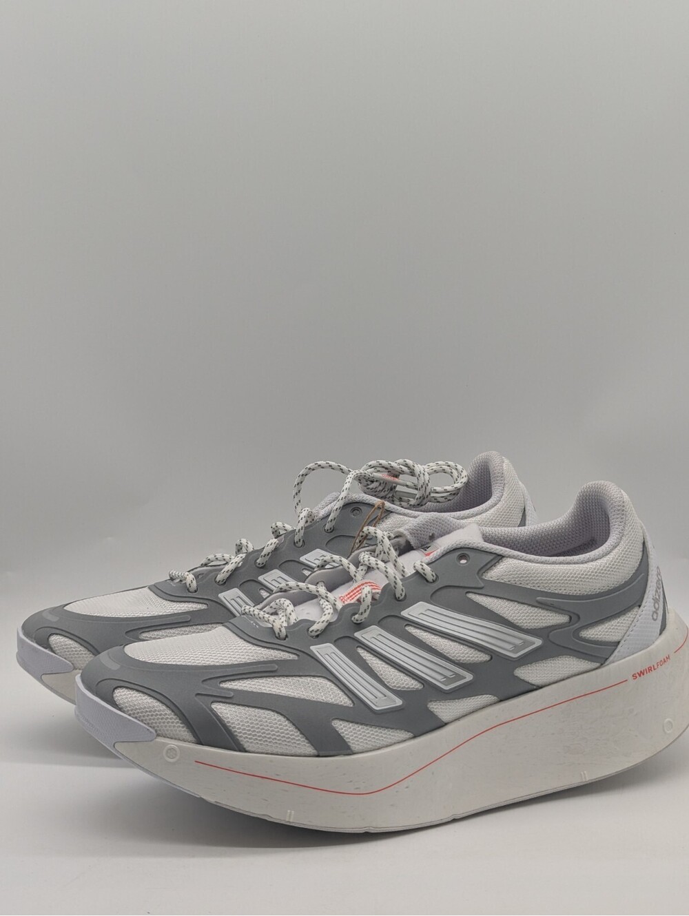 Womens Size 9.5 Running Shoes Adidas Adizero Aruku Cloud White Silver JR6278 New